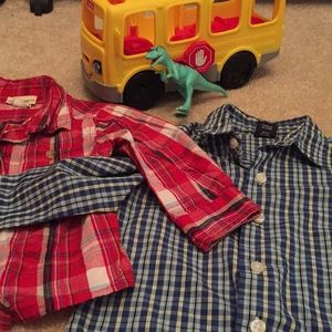 Toddler boy button up bundle